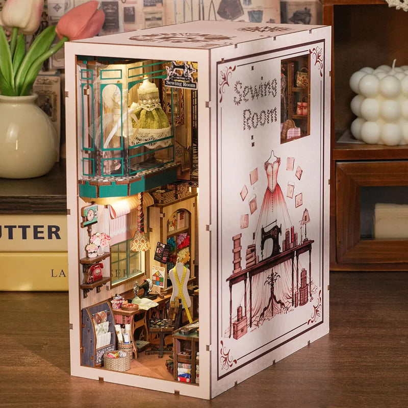 Sewing Room Book Nook Kit – DIY Miniature Tailor's Shop