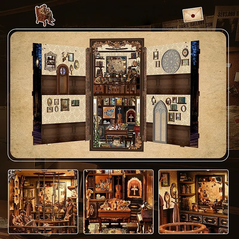 The Case of the Hidden Box Book Nook Kit – DIY Detective Room
