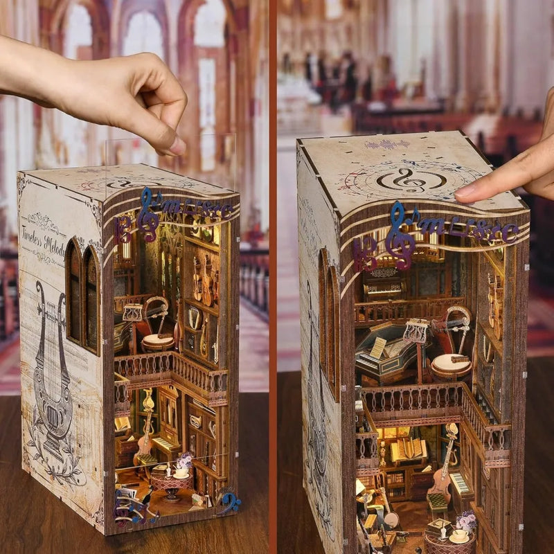 Timeless Melody Book Nook Kit – DIY Two-Storey Music Studio