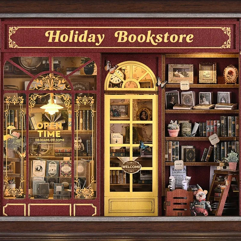 DIY 3D Picture Frame Kit - Street Corner Holiday Bookstore