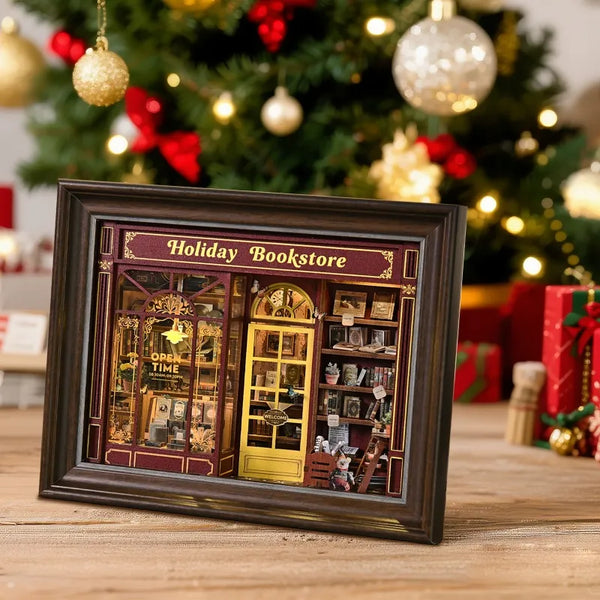 DIY 3D Picture Frame Kit - Street Corner Holiday Bookstore