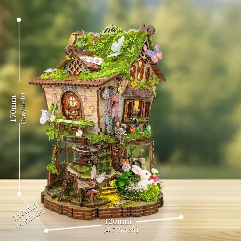 Rowan's Treehouse Miniature House Kit – DIY Enchanted Forest Treehouse