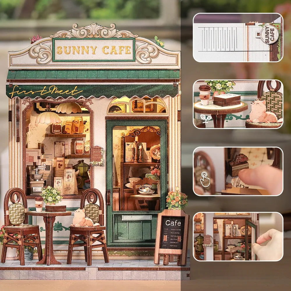 Sunny Cafe miniature house kit – detail view 3